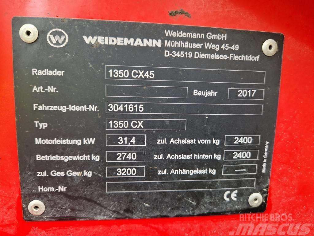 Weidemann 1350 CX45 Hoflader Radlader Hofschlepper Frontlæssere og gravere