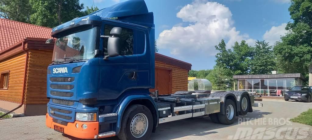 Scania R 490 LB, 6x2*4, EURO 6, 360 KW Lastbiler med containerramme / veksellad