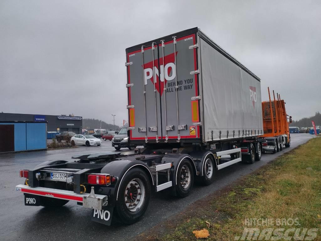 VAK V-slider, 2,90m sisäkorkeus Semi-trailer med Gardinsider