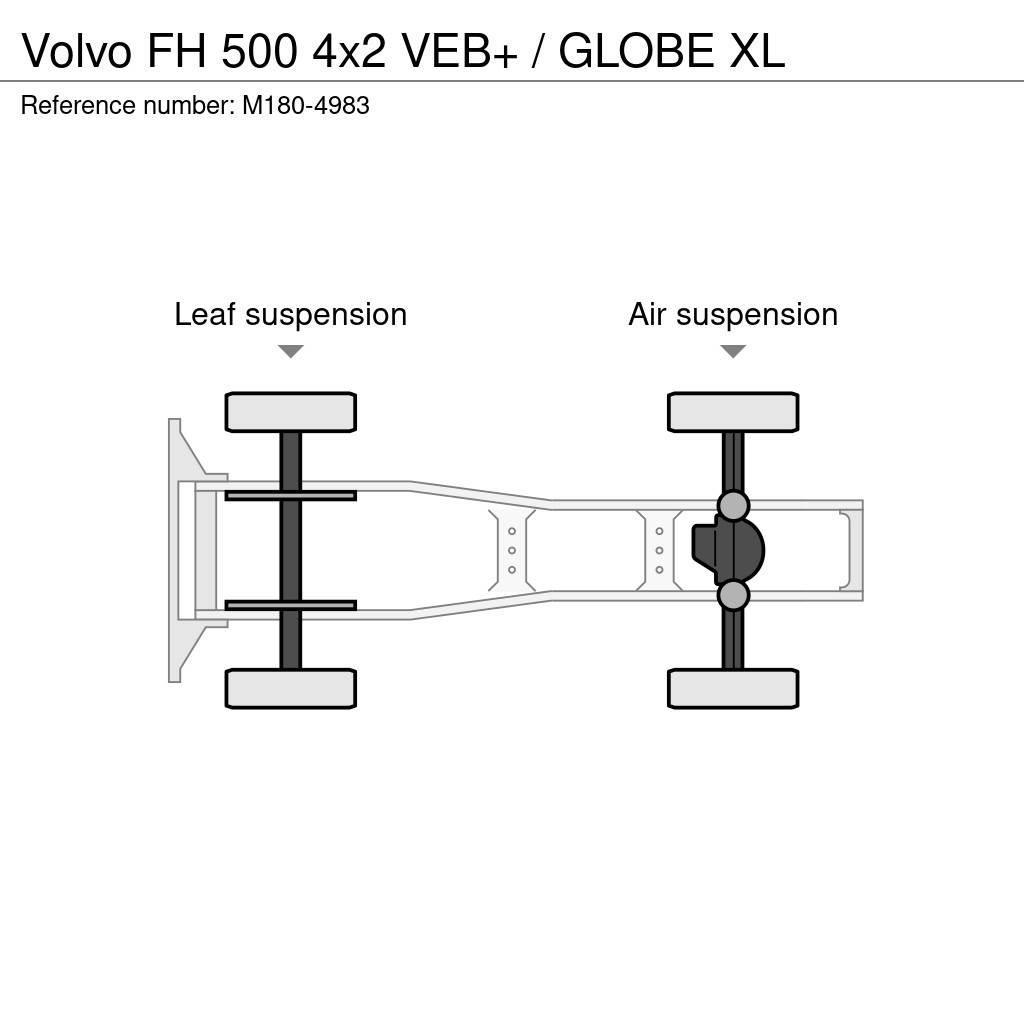 Volvo FH 500 4x2 VEB+ / GLOBE XL Trækkere