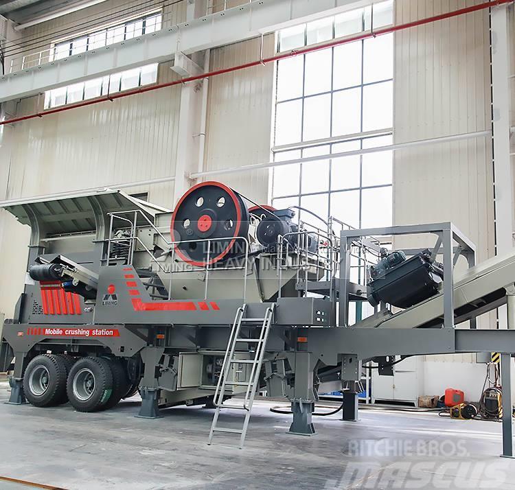 Liming 100-200tph mobile jaw crusher with screen & hopper Mobile knusere
