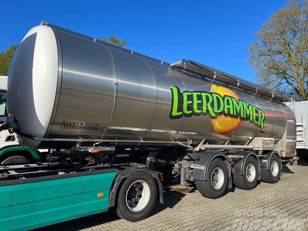 Burg 35.400L RMO RVS/Edelstahl Food/Lebensmittel Lenkac Semi-trailer med Tank