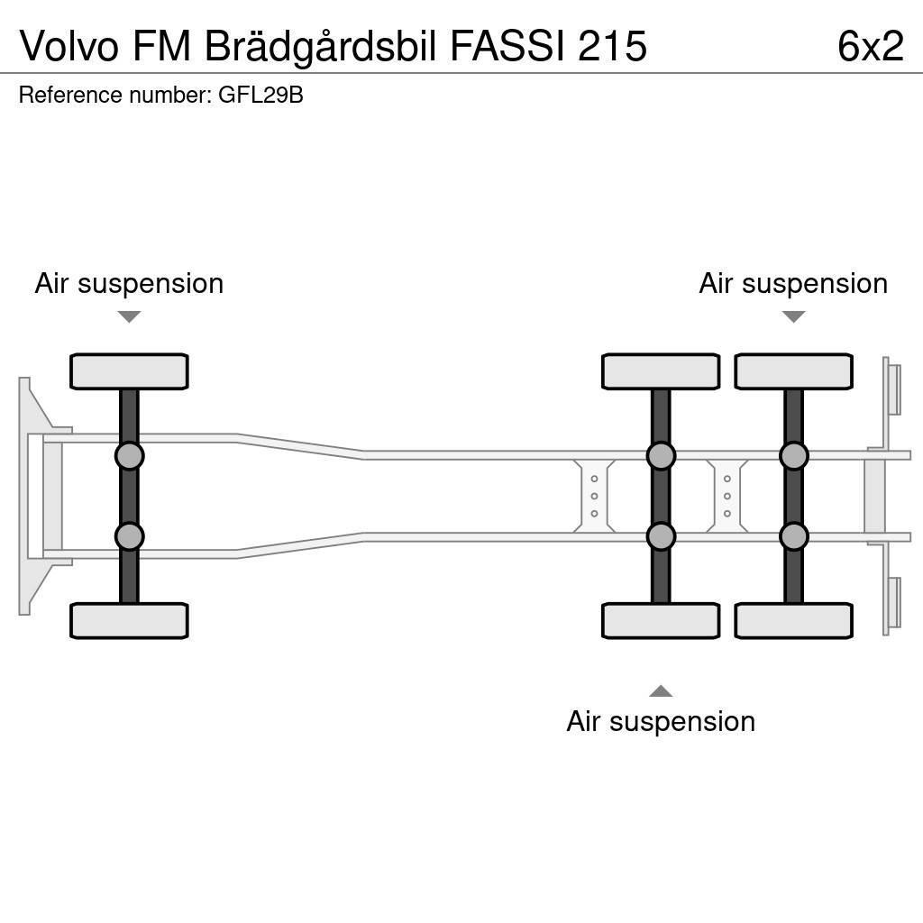 Volvo FM Brädgårdsbil FASSI 215 Lastbil med lad/Flatbed