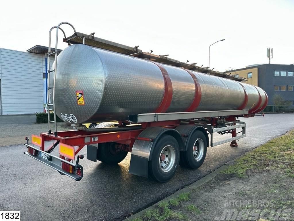 BSL Food 28000 Liter, 6 Compartments, Stainless steel Semi-trailer med Tank