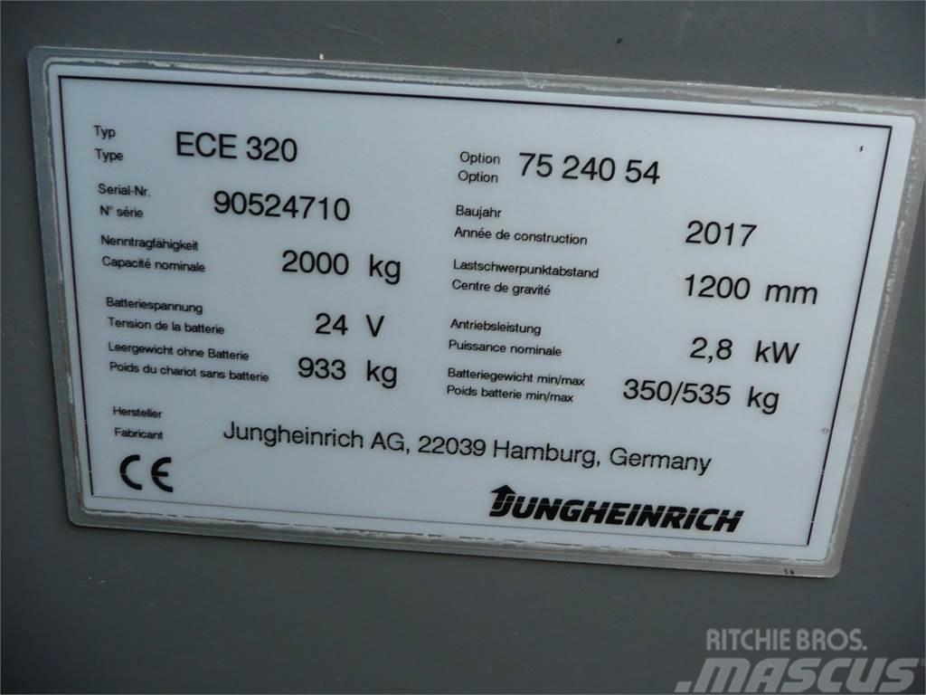 Jungheinrich ECE 320 2400x540mm Plukketruck, lav