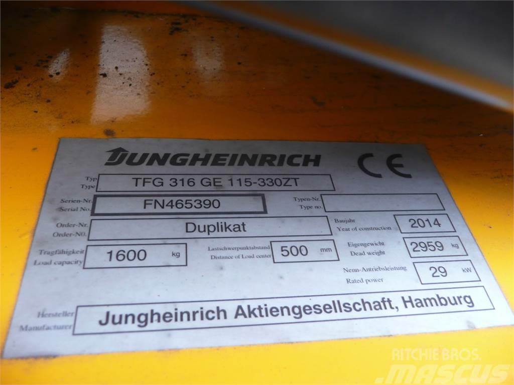 Jungheinrich TFG 316 330 ZT LPG gaffeltrucks