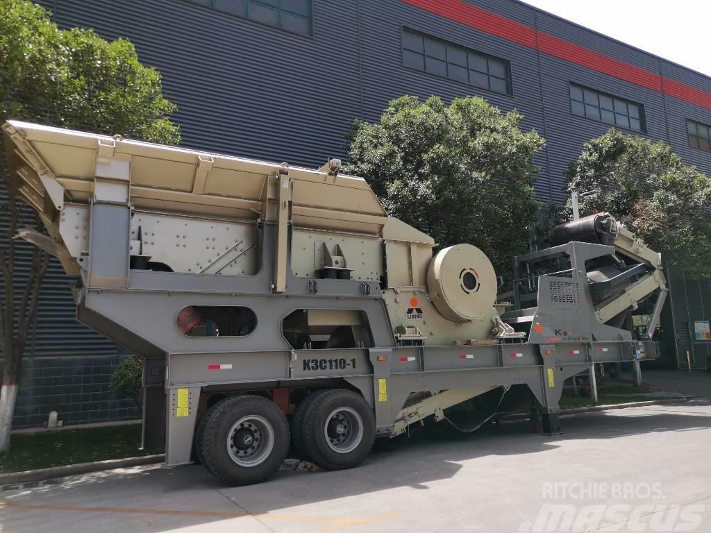 Liming NK100E mobile jaw crusher with screen & hopper Mobile knusere