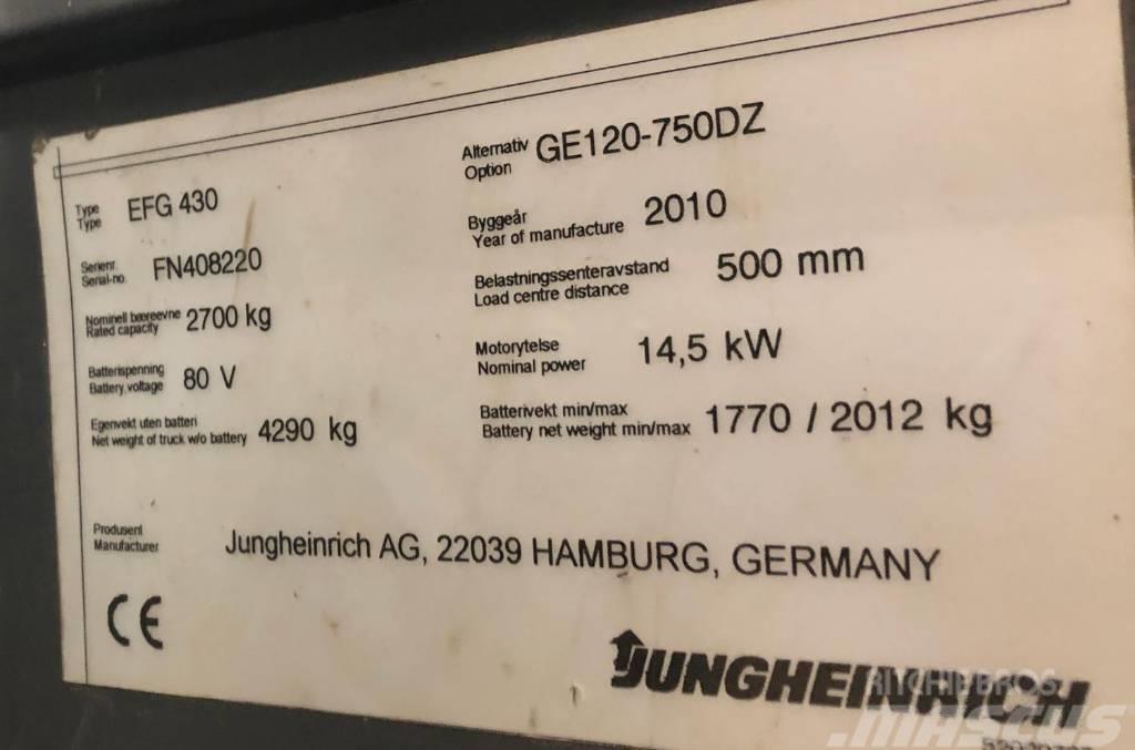 Jungheinrich EFG430 El gaffeltrucks