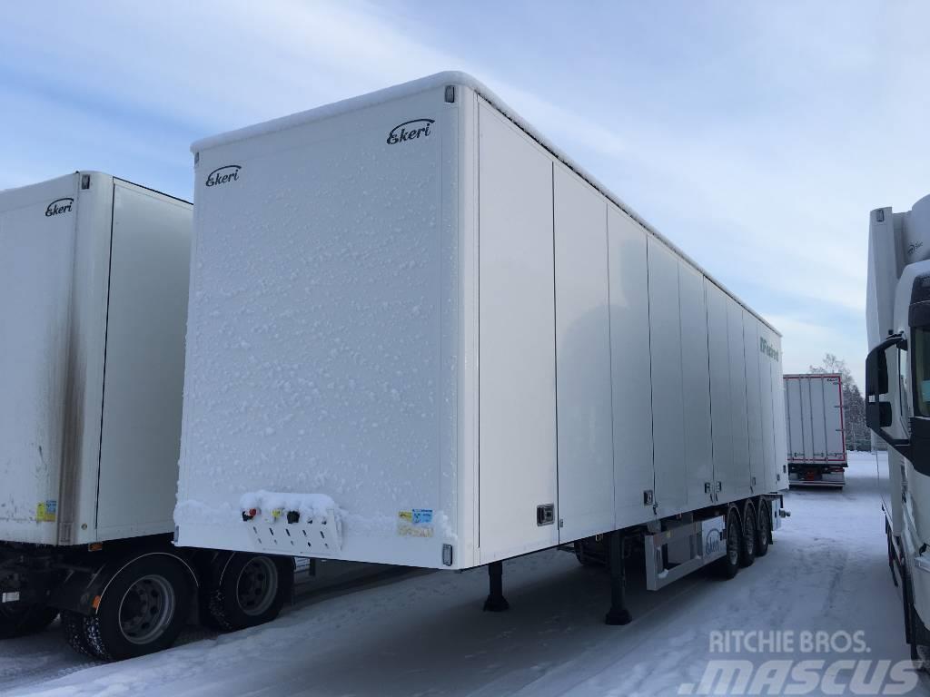 Ekeri vuokrattavana Korkea kylkiaukeava ppv, Semi-trailer med fast kasse