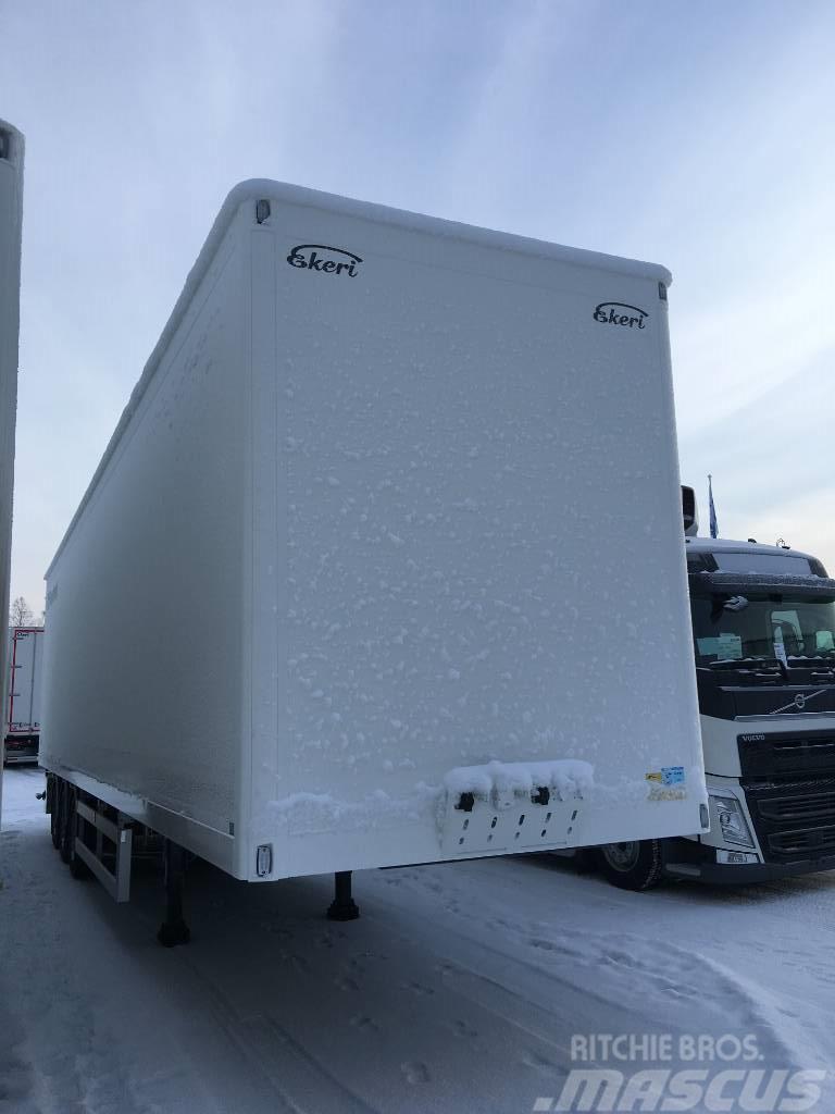 Ekeri vuokrattavana Korkea kylkiaukeava ppv, Semi-trailer med fast kasse