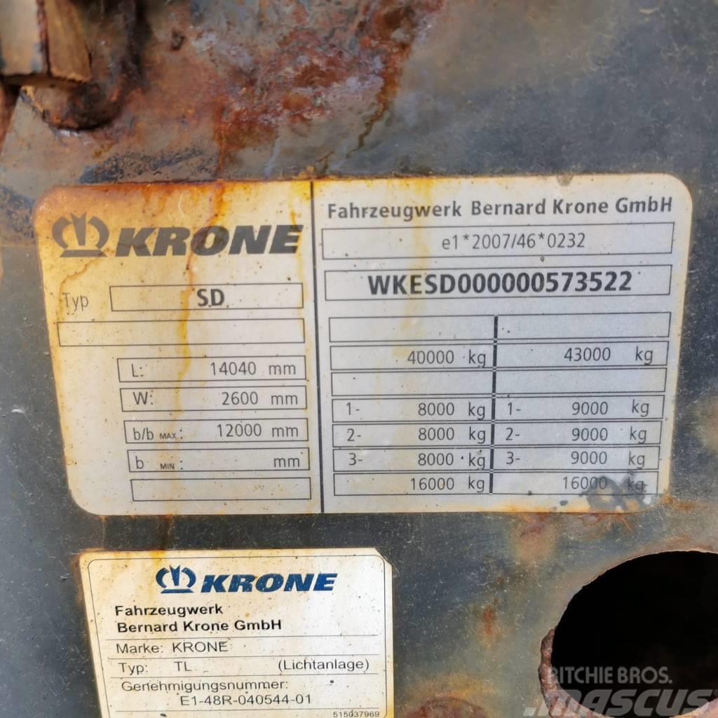 Krone SD FOR PARTS ONLY ! Semi-trailer med chassis