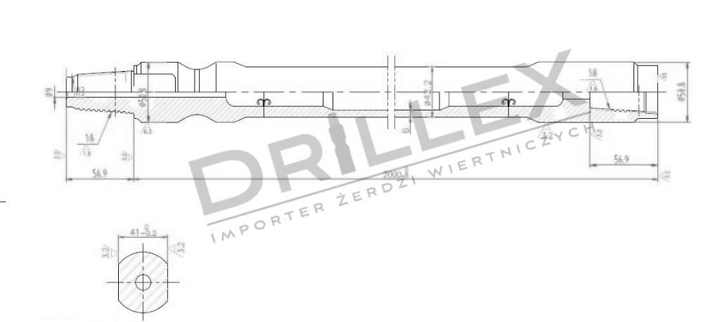 Ditch Witch JT 920 Drill pipes, Żerdzie wiertnicze Horisontal retningsbestemt boreudstyr