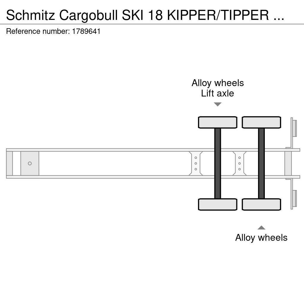 Schmitz Cargobull SKI 18 KIPPER/TIPPER TRAILER/AUFLIEGER Semi-trailer med tip