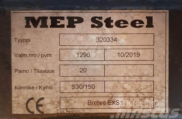  MEP Steel BRETEC EXS1 ISKUVASARAN KIINNIKELEVY S30 Hurtigkoblere