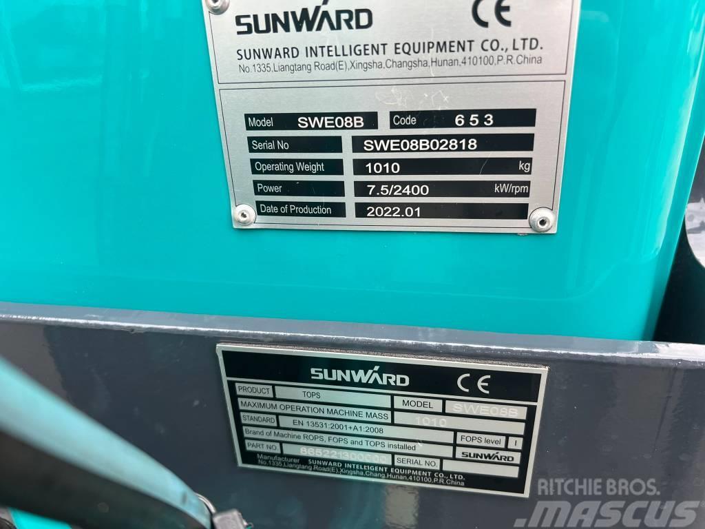Sunward SWE08B minikraan Minigravemaskiner