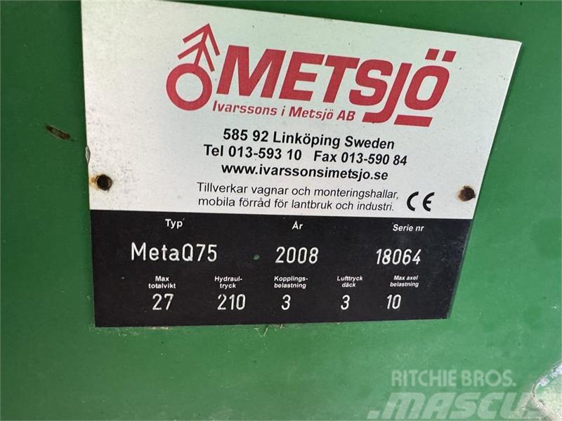 Metsjö MetaQ 75 Skiftelandsvogn Almindelige vogne