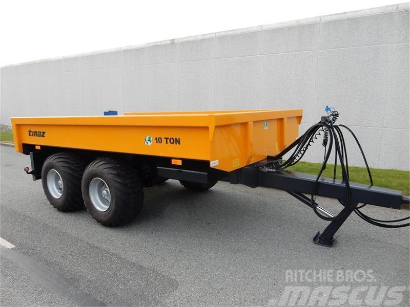 Tinaz 10 tons dumpervogn med hydr. bagklap - 40 cm sider Andre have & park maskiner
