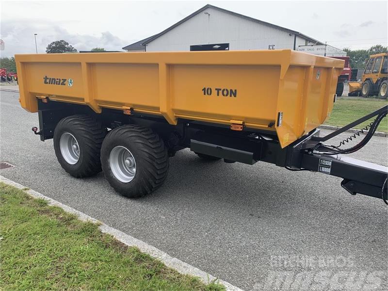 Tinaz 10 tons dumpervogn med hydr. bagklap - 60 cm sider Andre have & park maskiner