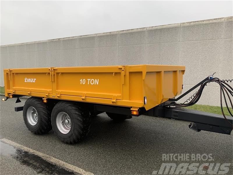 Tinaz 10 tons dumpervogn med slidsker Andre have & park maskiner