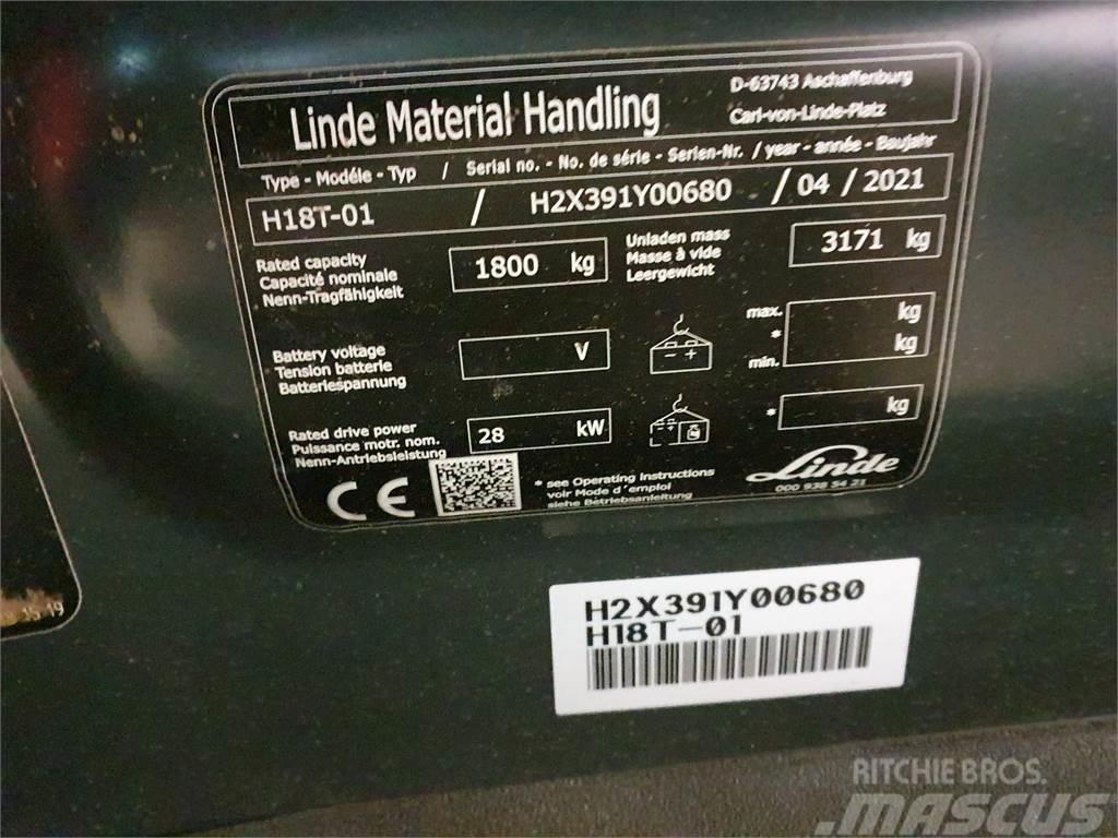 Linde H18T LPG gaffeltrucks