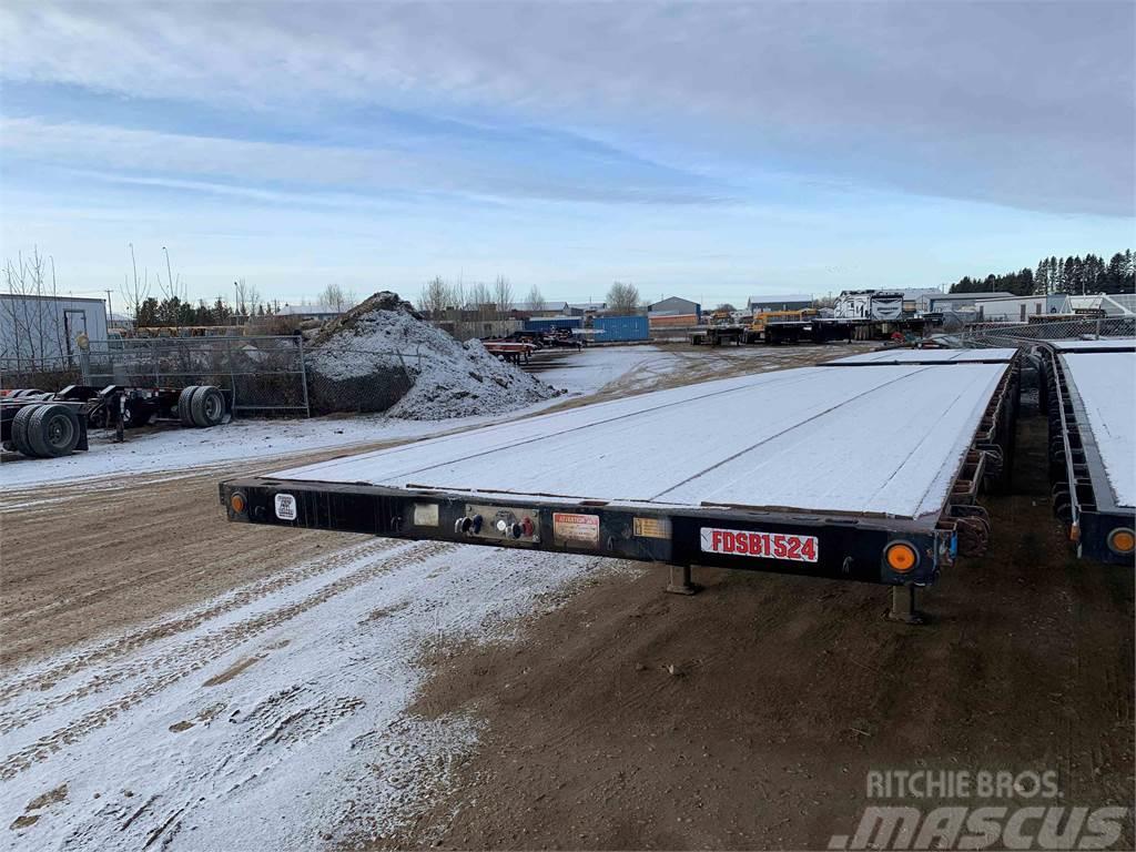 Doepker Flat Deck Super B Lead/Pup Semi-trailer med lad/flatbed