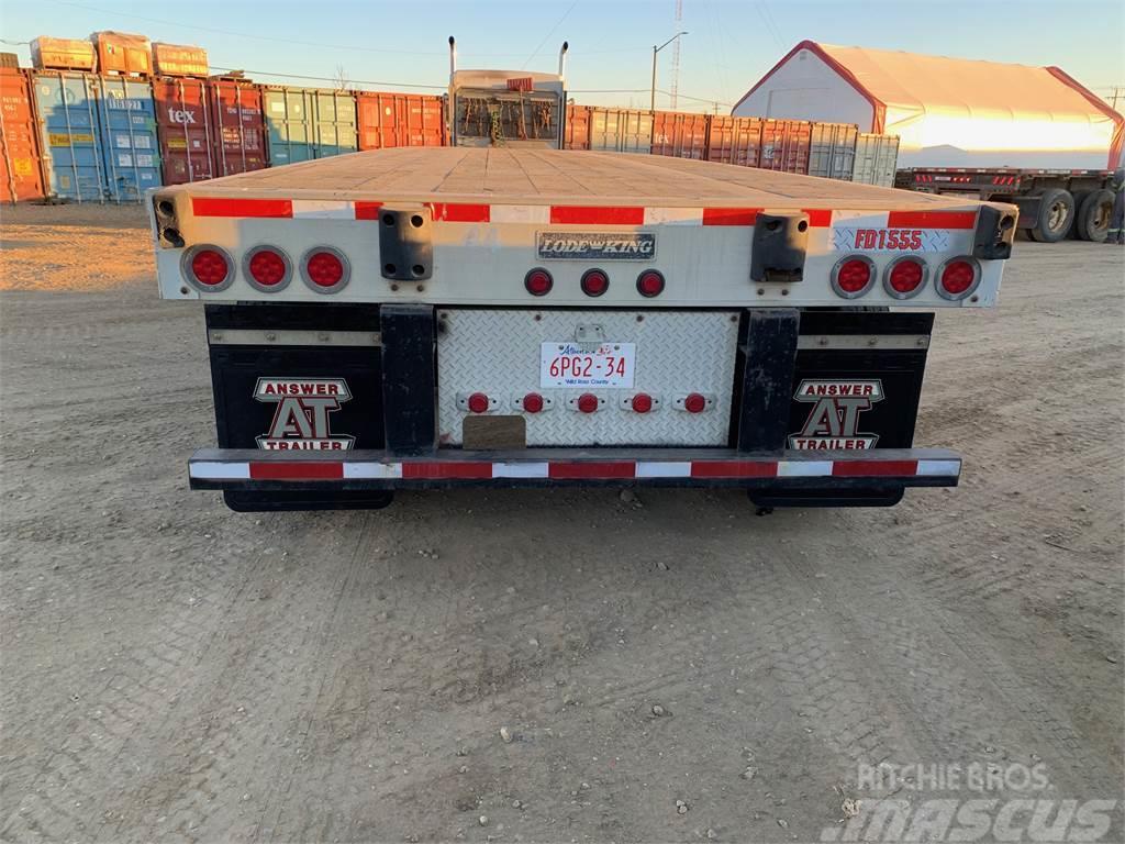 Lode King 48' Tandem Flat Deck/Highboy Steel/Aluminum Semi-trailer med lad/flatbed