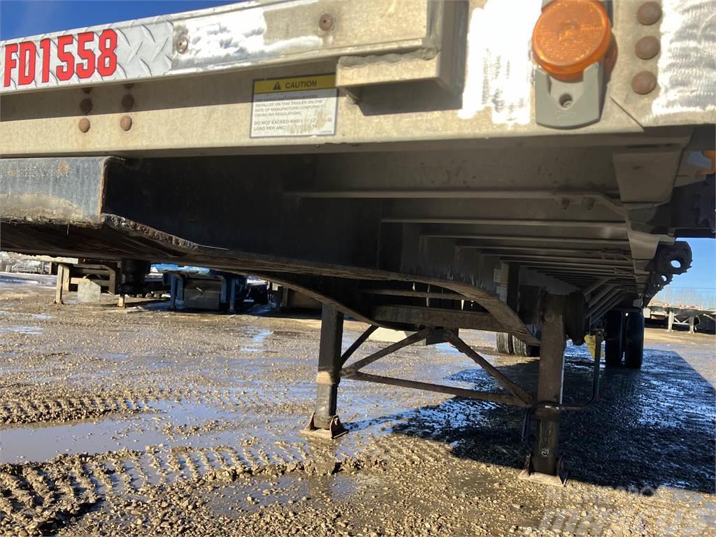 Lode King 48' Tandem Flat Deck/Highboy Flatbed Steel/Aluminu Semi-trailer med lad/flatbed