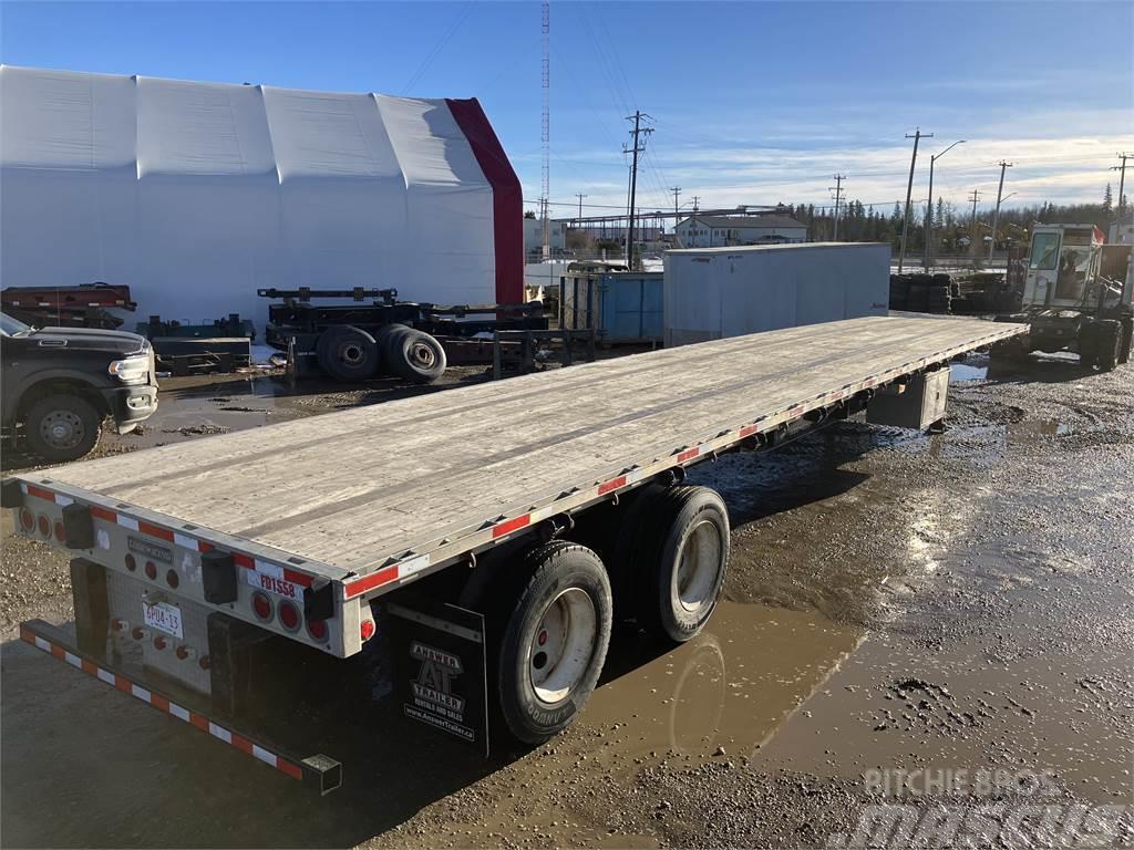 Lode King 48' Tandem Flat Deck/Highboy Steel/Aluminum Combo Semi-trailer med lad/flatbed