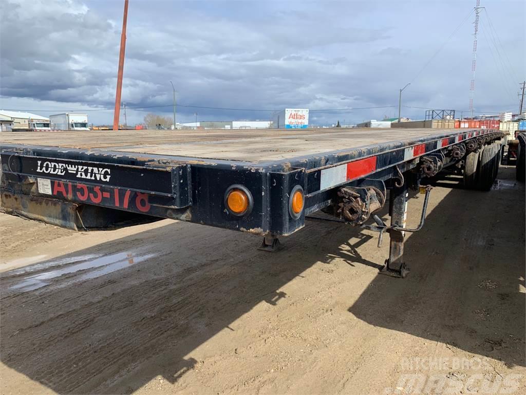 Lode King 53' Tridem Flat Deck/Highboy Semi-trailer med lad/flatbed
