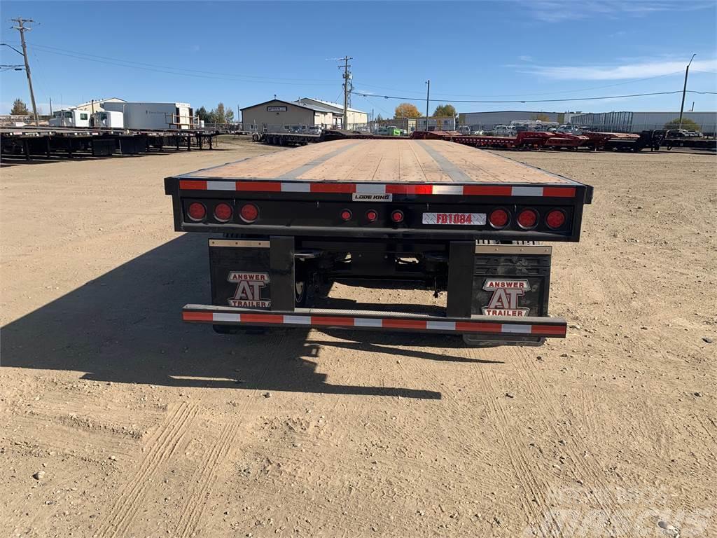 Lode King 53' Tridem Flat Deck/Highboy Semi-trailer med lad/flatbed