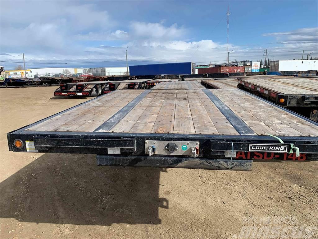 Lode King 53' Tridem Step Deck Semi-trailer med lad/flatbed