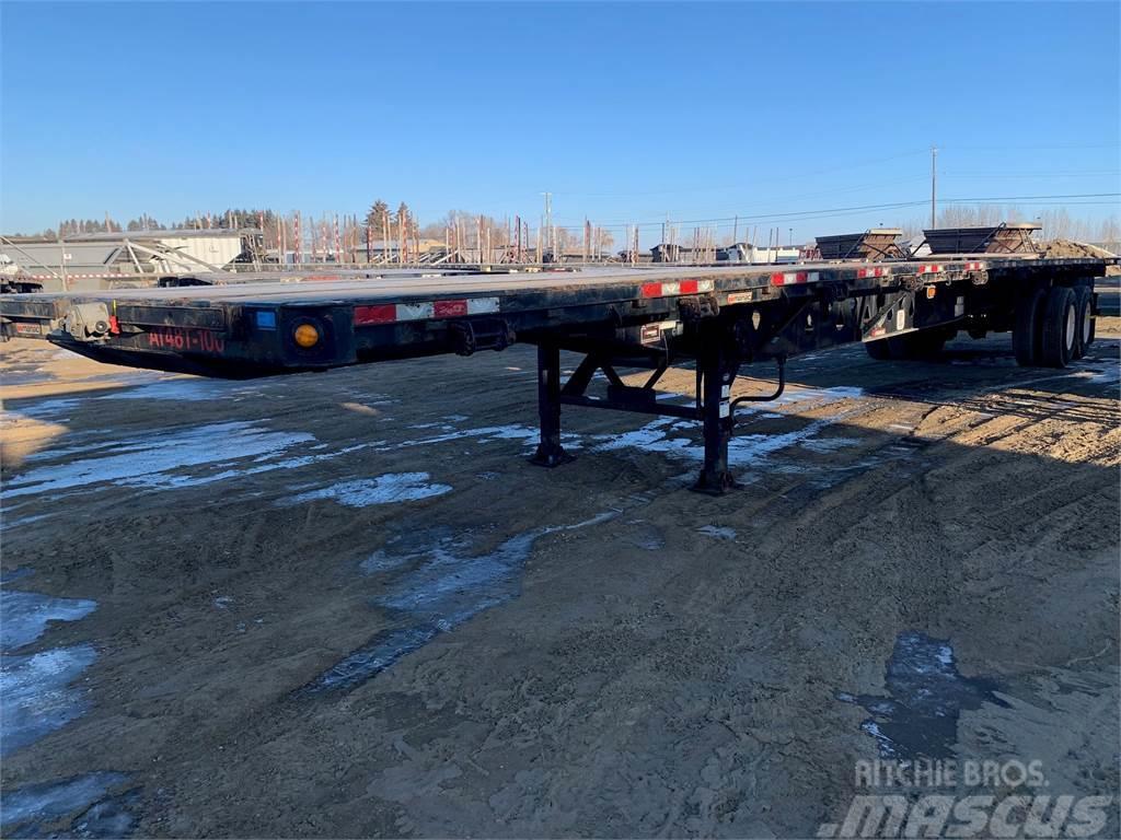 Manac 48' Tandem Flat Deck/Highboy Flatbed Semi-trailer med lad/flatbed