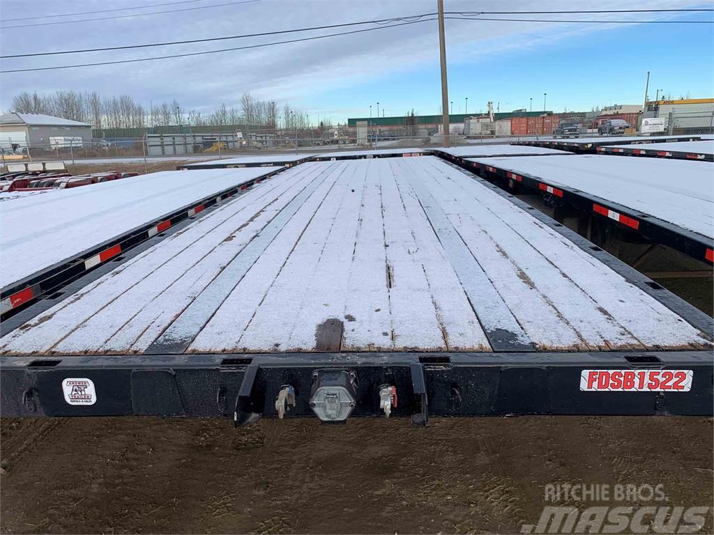 Manac Flat Deck Super B Lead/Pup Semi-trailer med lad/flatbed