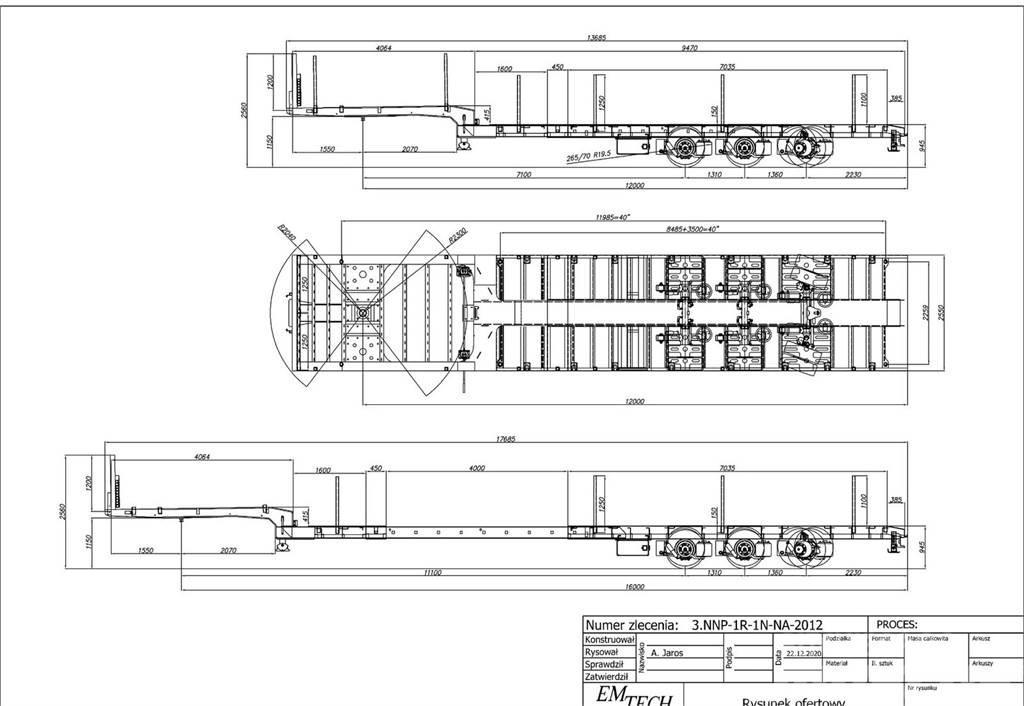  Emtech 3.NNP-R-1N (NA) Semi-trailer blokvogn