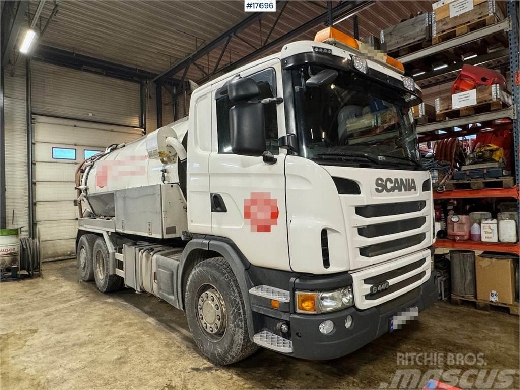 Scania G440 suction/flushing truck w/ Nomek superstructur Betonpumper