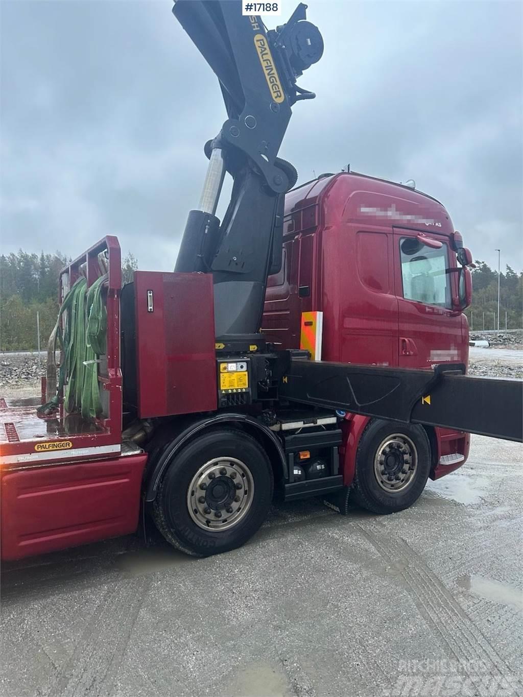 Scania R580 crane truck w/ 78 t/m Palfinger crane. Jib, w Lastbil med kran
