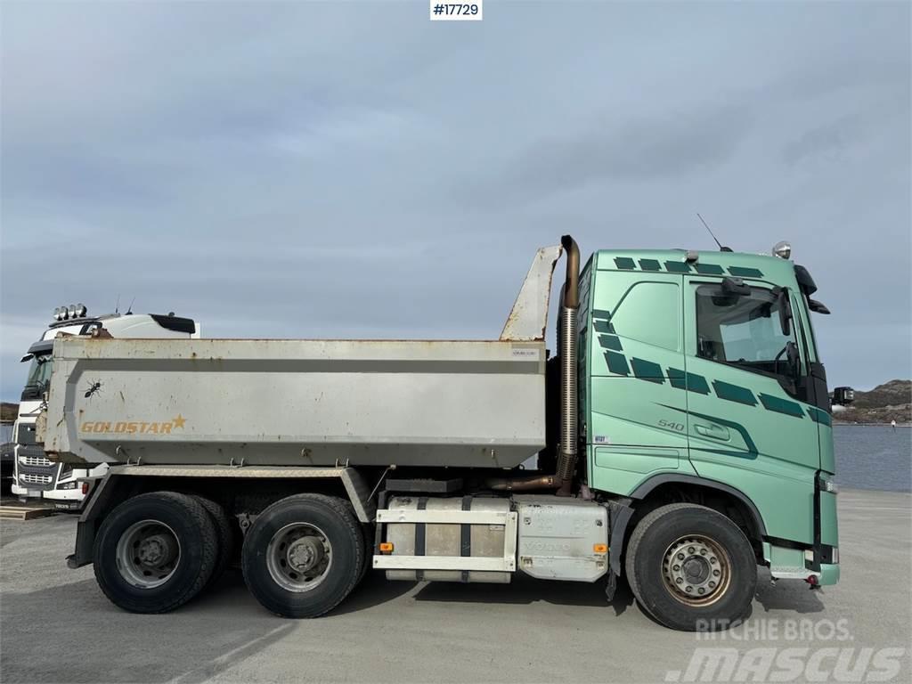 Volvo fh 540 6x4 plow rigged tipper. Euro 6. WATCH VIDEO Lastbiler med tip