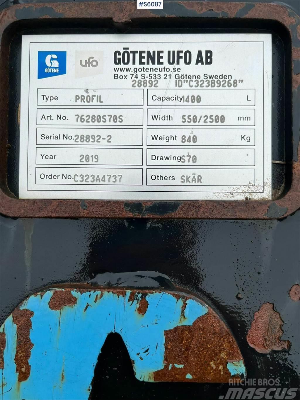 Götene UFO S70 Profile bucket Skovle