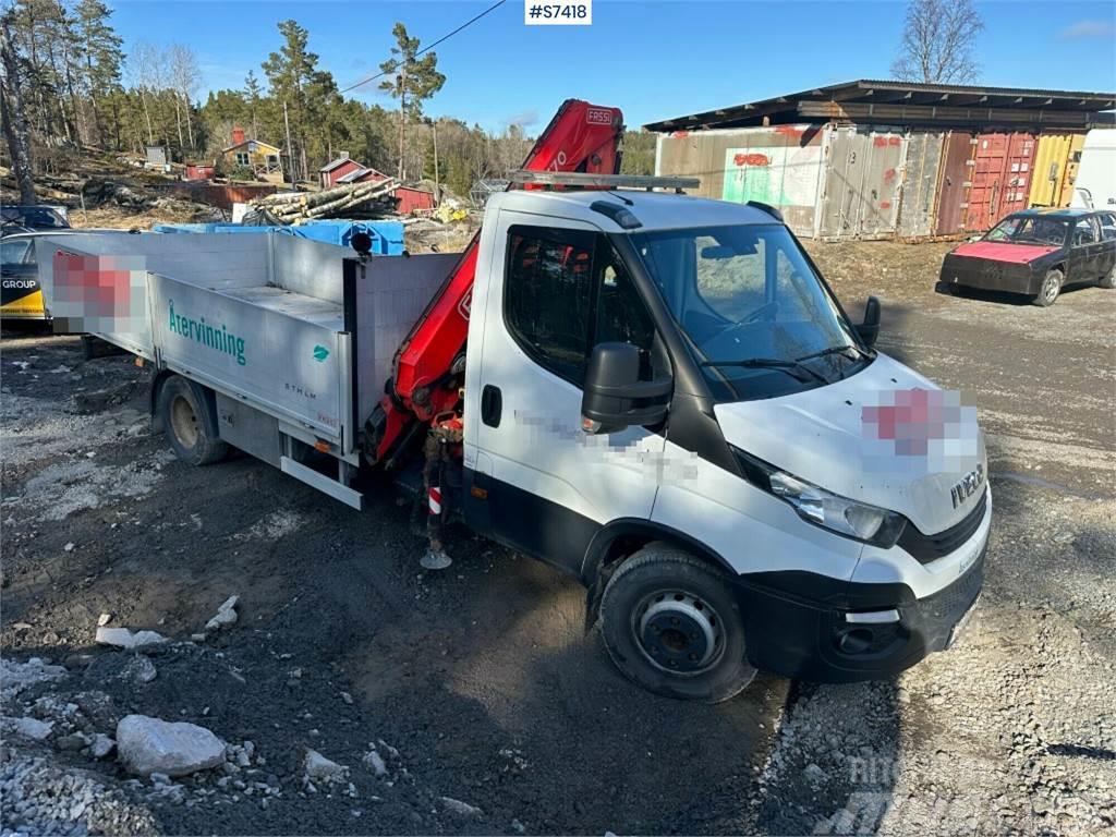 Iveco Daily 70C18H Crane truck with FASSI F70B.1.24 Lastbil med kran