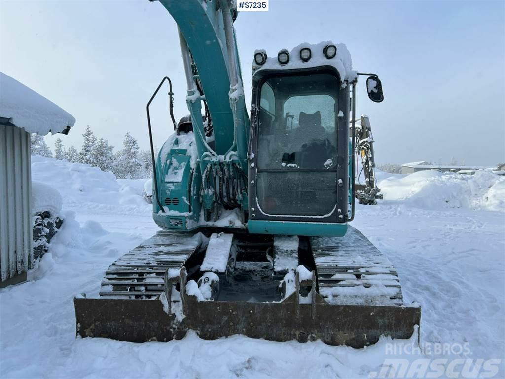 Kobelco SK140 SRLC-5 Excavator with Engcon rototilt Gravemaskiner på larvebånd