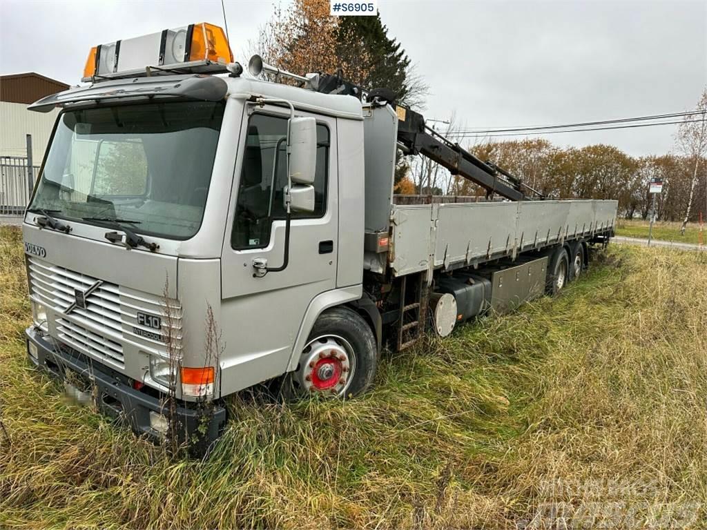 Volvo Crane truck FL10 with long flatbed (Rep. Object) Lastbil med kran