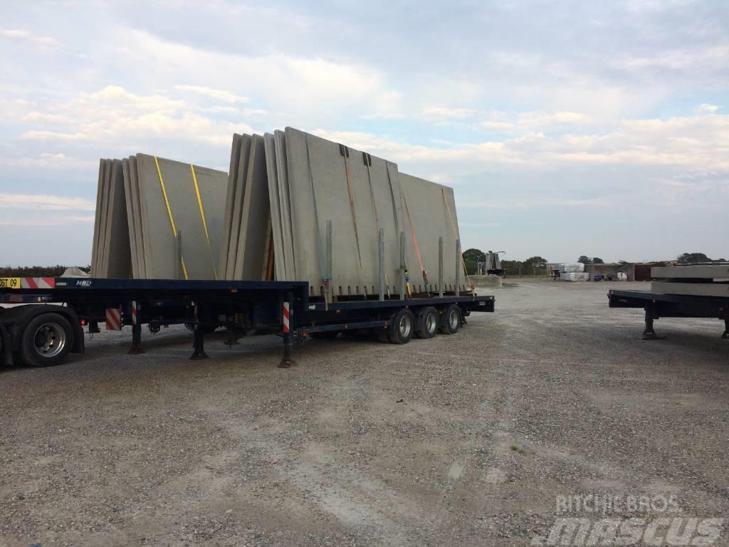 HRD Skifteladstrailere Semi-trailer med lad/flatbed