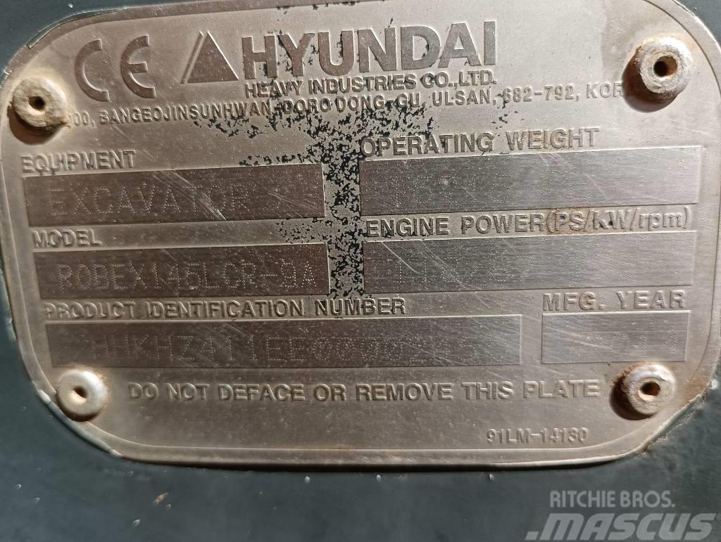 Hyundai R 145 Gravemaskiner på larvebånd