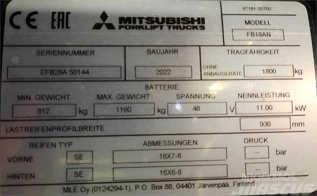 Mitsubishi FB18AN El gaffeltrucks