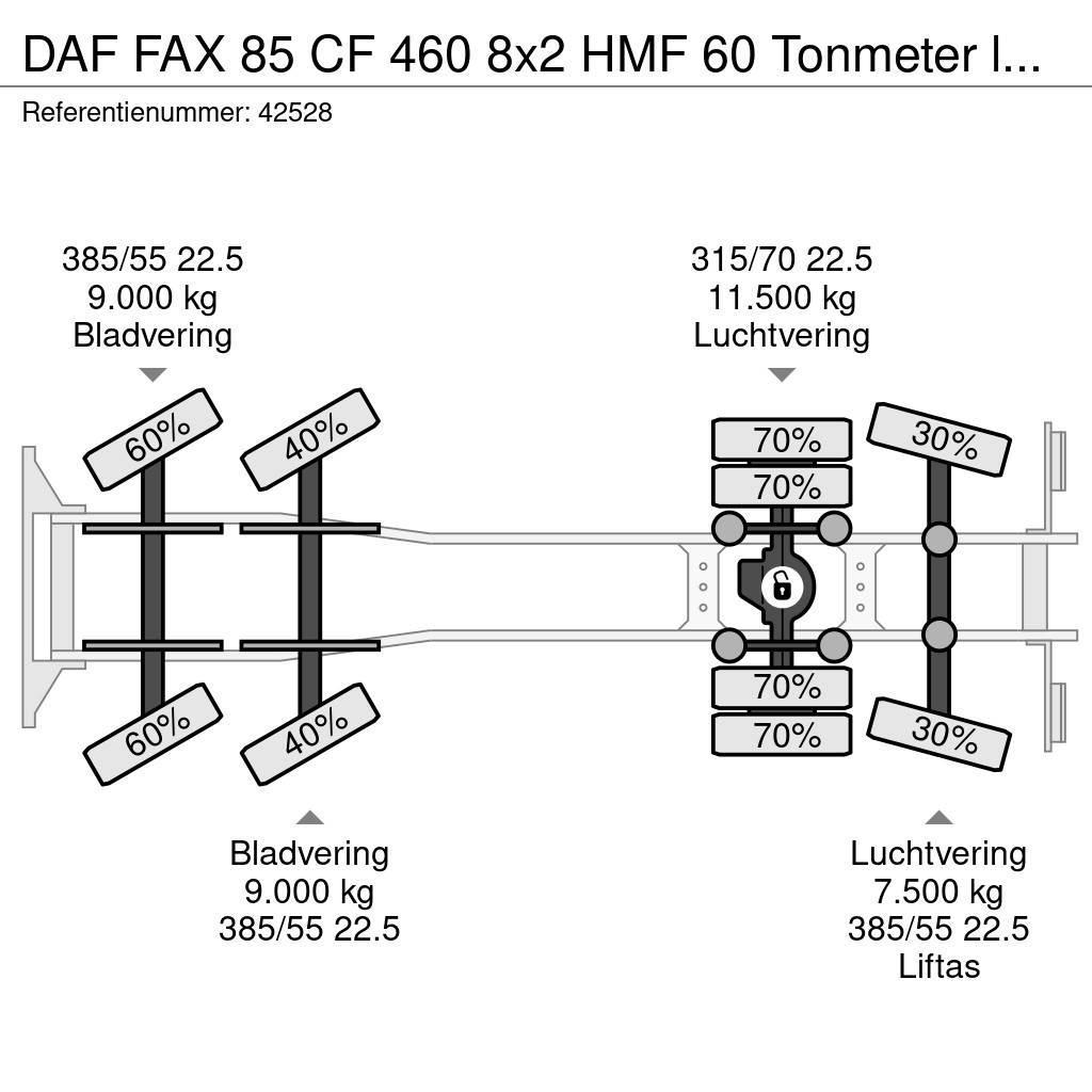 DAF FAX 85 CF 460 8x2 HMF 60 Tonmeter laadkraan Kraner til alt terræn