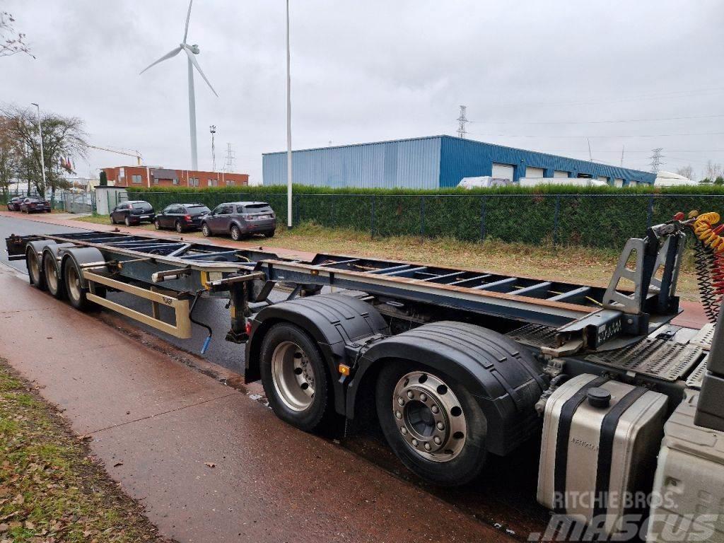 LAG O-3-39-LT2 / HIGH CUBE 45FT Semi-trailer med containerramme