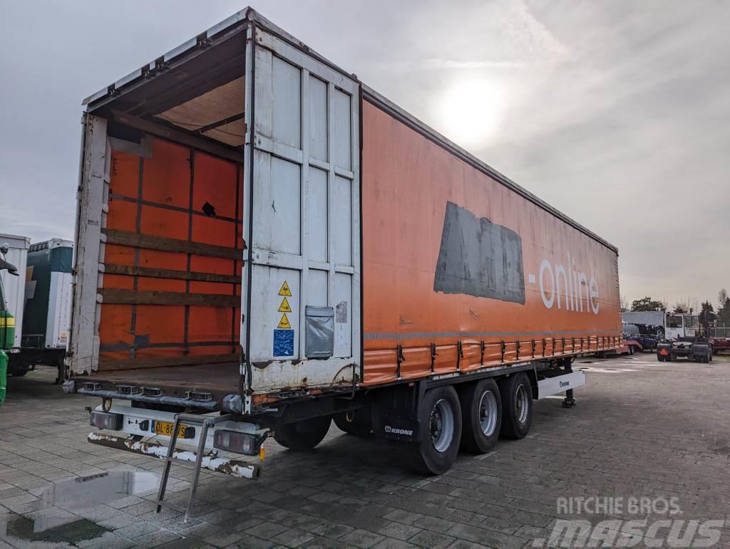 Krone SD 3-Assen BPW - Trommelremmen - Schuifzeilen/Schu Semi-trailer med Gardinsider