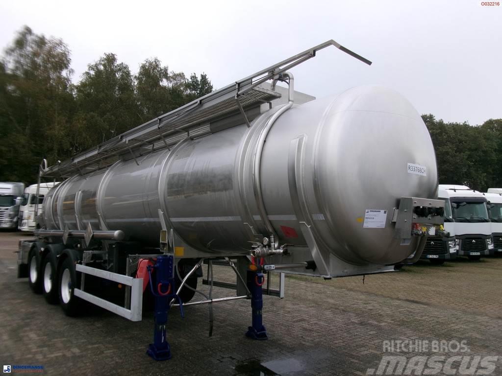  Parcisa Chemical tank inox L4BH 21.2 m3 / 1 comp + Semi-trailer med Tank