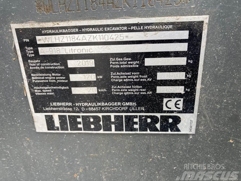 Liebherr A 918 Litronic Gravemaskiner på hjul