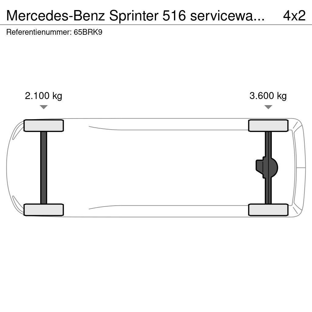 Mercedes-Benz Sprinter 516 servicewagen krachtstroom kraan Andre